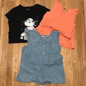 🍪 Girls XL(14-16) + XL Plus (14-16) Bundle - 3 items, Graphic Tee, Dress, Romper